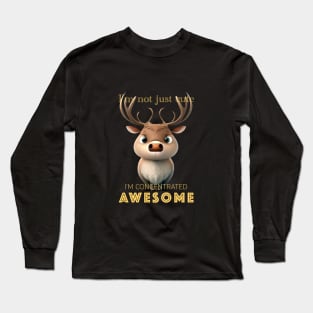 Deer Concentrated Awesome Cute Adorable Funny Quote Long Sleeve T-Shirt